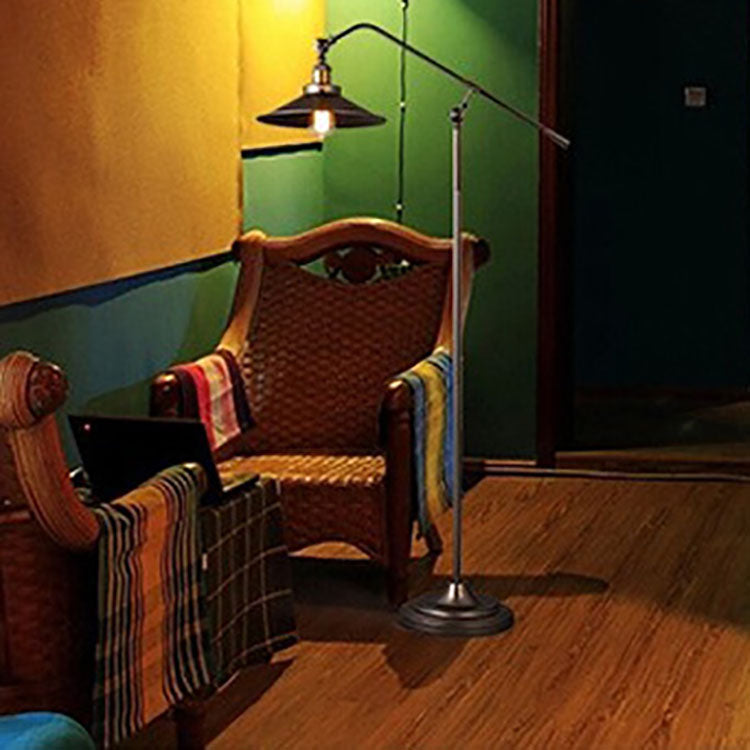 Industrial Bronze Floor Lamp