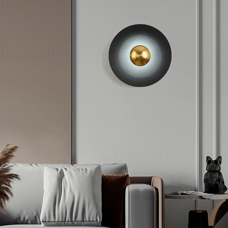 Nordic Creative Multicolor Round Disc LED Wall Sconce