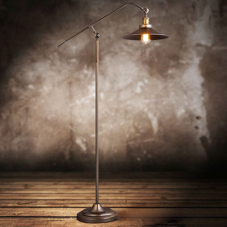 Industrial Bronze Floor Lamp