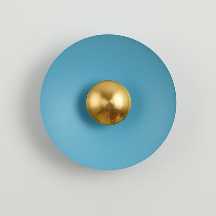 Nordic Creative Multicolor Round Disc LED Wall Sconce