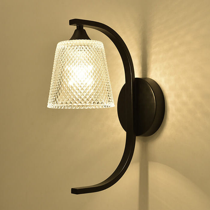 Modern Simple Resin Bird Glass Shade 1-Light Wall Sconce