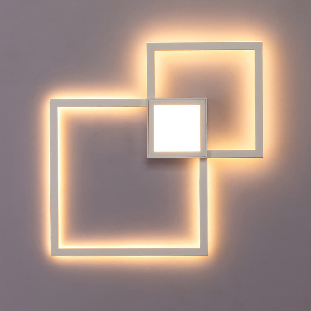 Minimalist Square Combination LED Iron Wall Sconce
