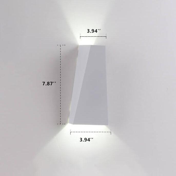 Modern Simple Trapezoid LED 2-Light Wall Sconce