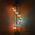 Vintage Multicolor 9-Light Floor Lamp