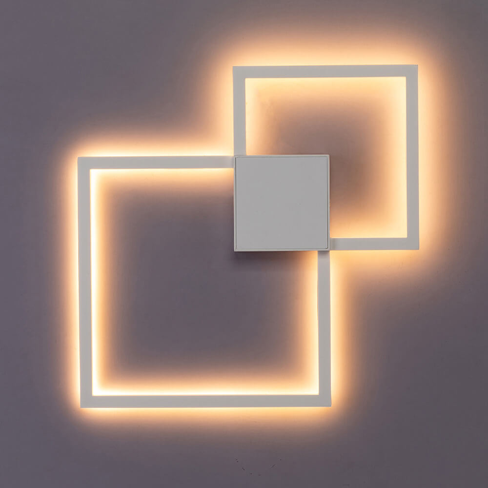 Minimalist Square Combination LED Iron Wall Sconce
