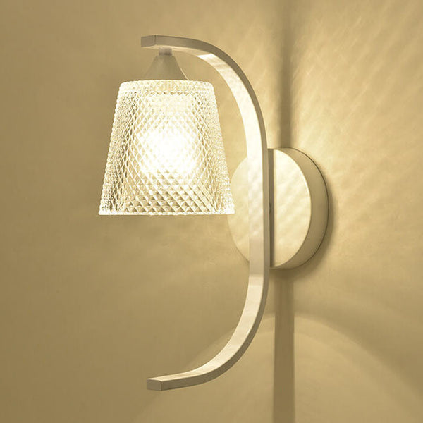 Modern Simple Resin Bird Glass Shade 1-Light Wall Sconce