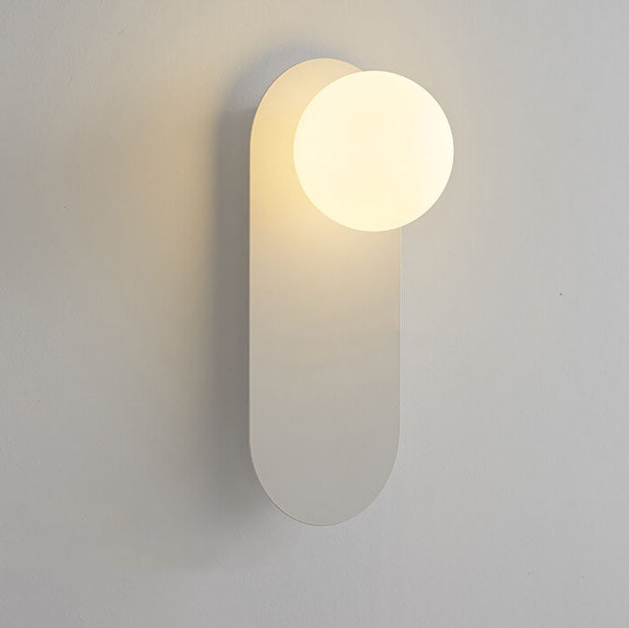 Nordic Minimalist Glass Ring Base 1-Light Wall Sconce