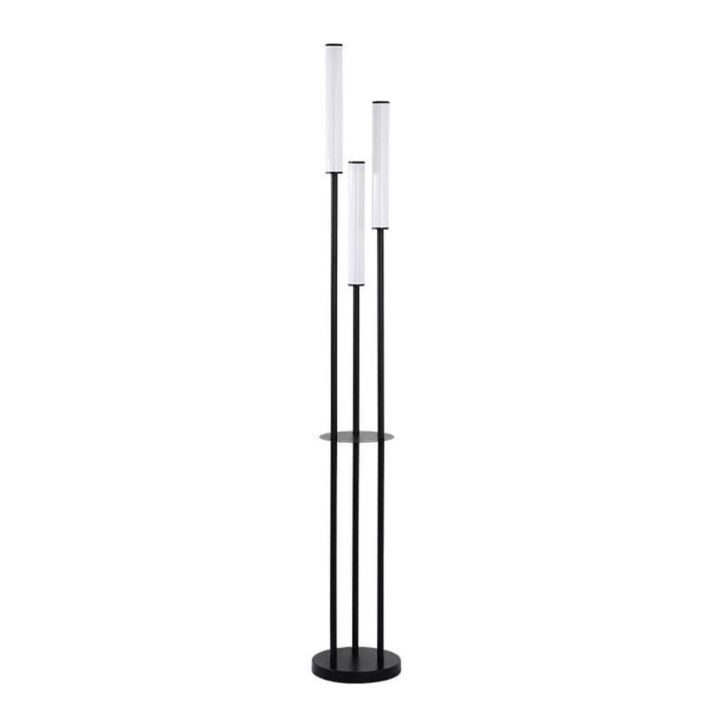 Contemporary Black 3-Light Floor Lamp
