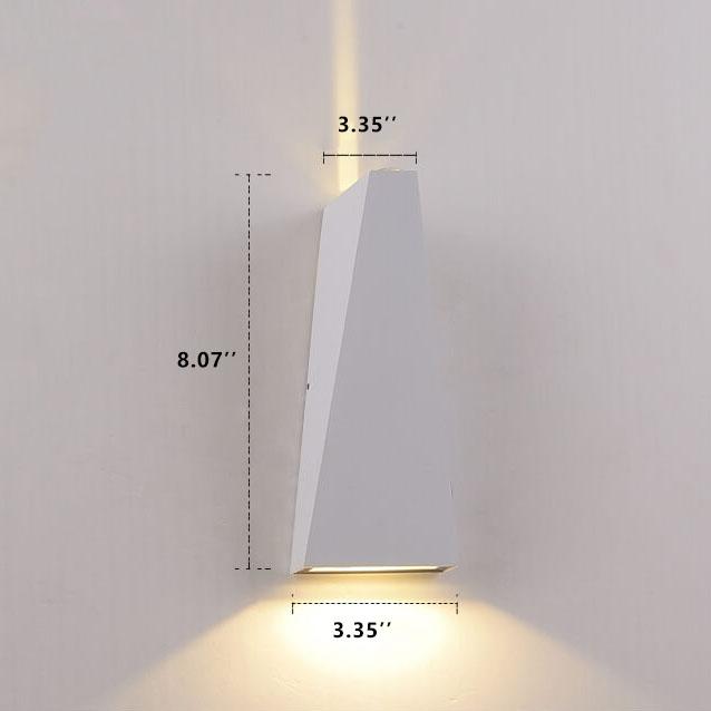 Modern Simple Trapezoid LED 2-Light Wall Sconce