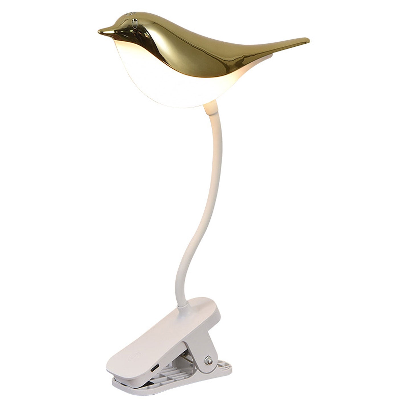 Nordic Creative Bird Clip USB Charging LED Night Table Lamp