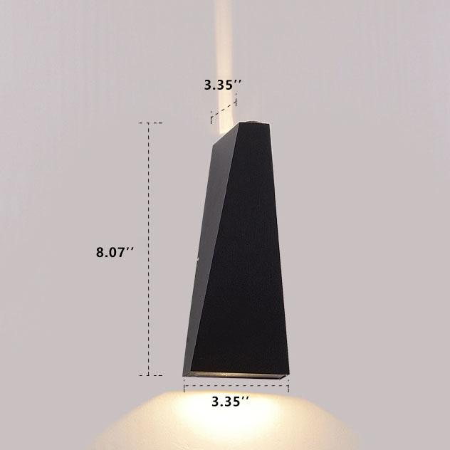 Modern Simple Trapezoid LED 2-Light Wall Sconce