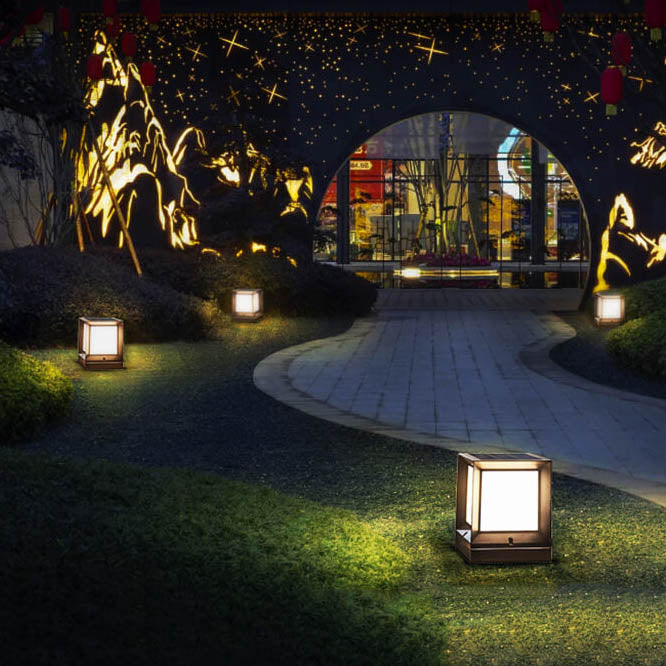Modern Black Outdoor Stake Light