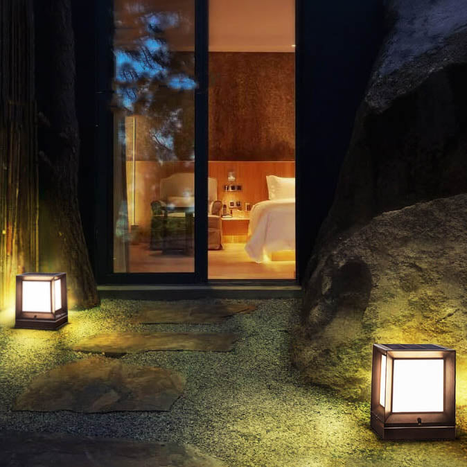 Modern Black Outdoor Stake Light