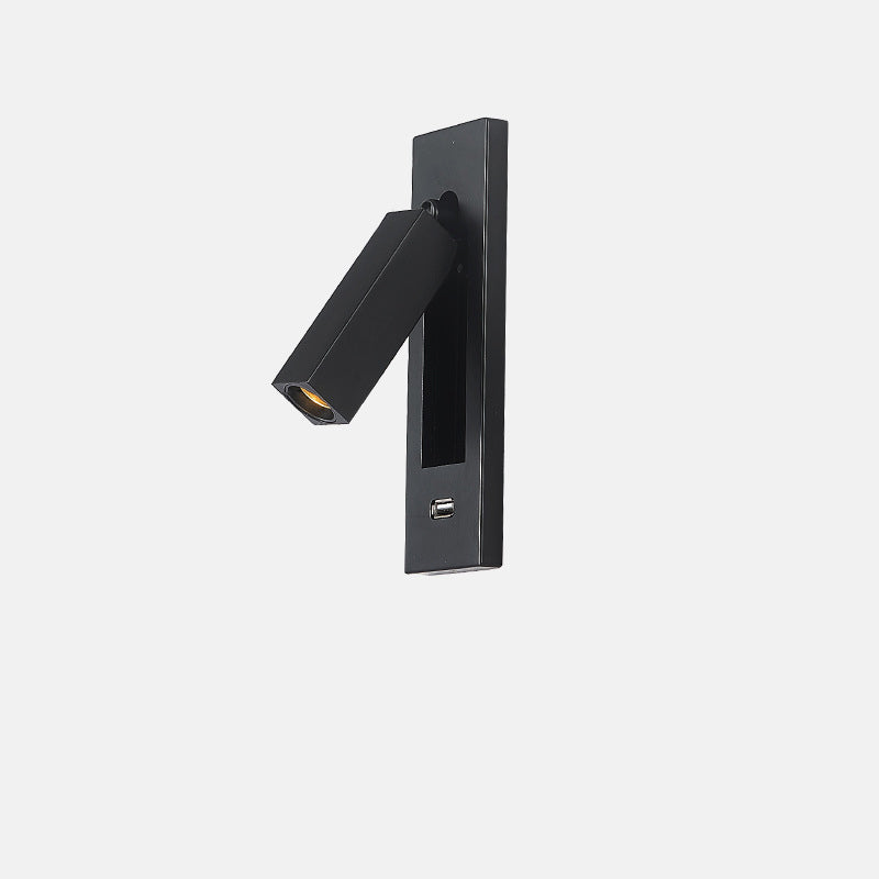 Modern Minimalist Rectangular Recessed Aluminum LED Wall Sconce