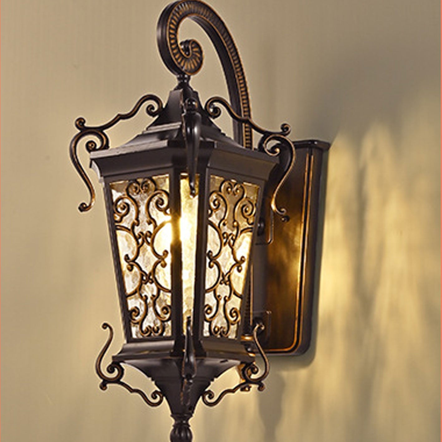 European Palace Outdoor Waterproof 1-Light Wall Sconce