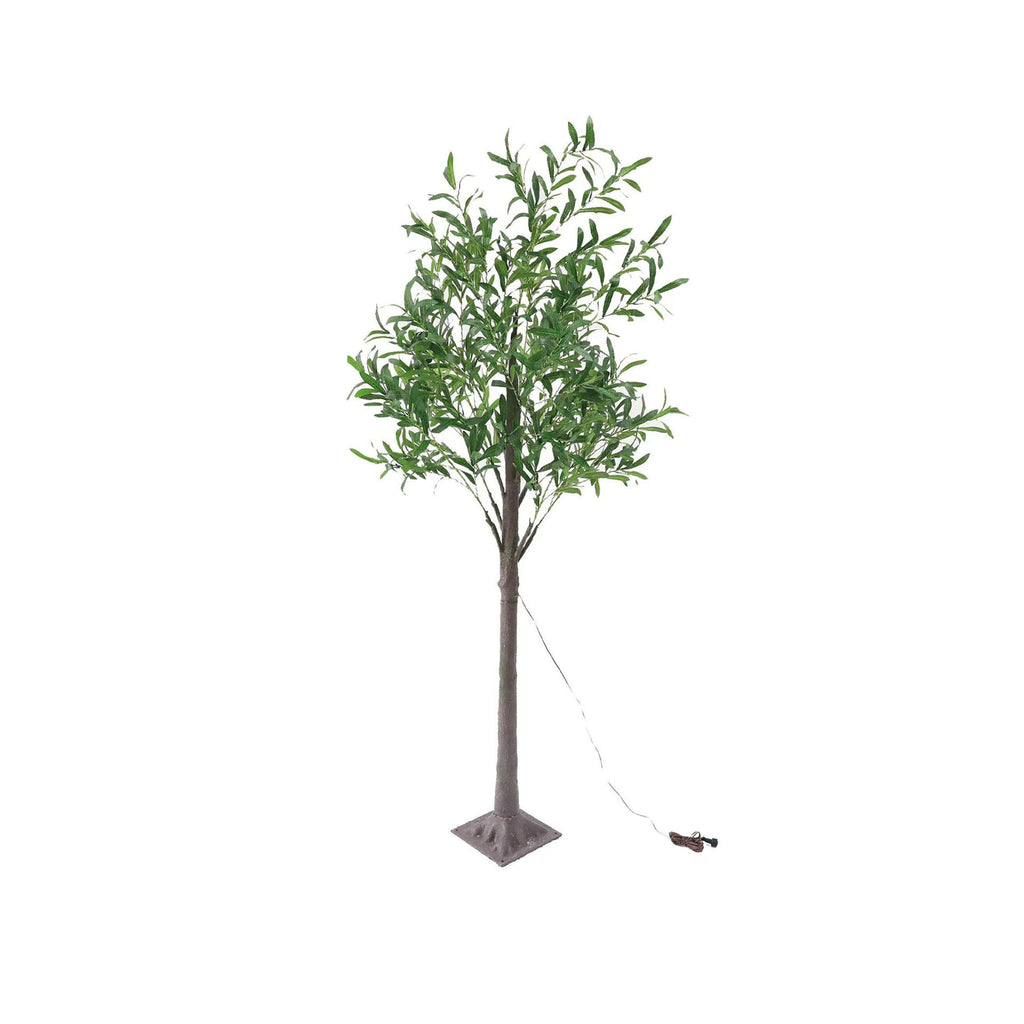 Modern Creative Olive Leaf LED Simulation Plants Table Lamp