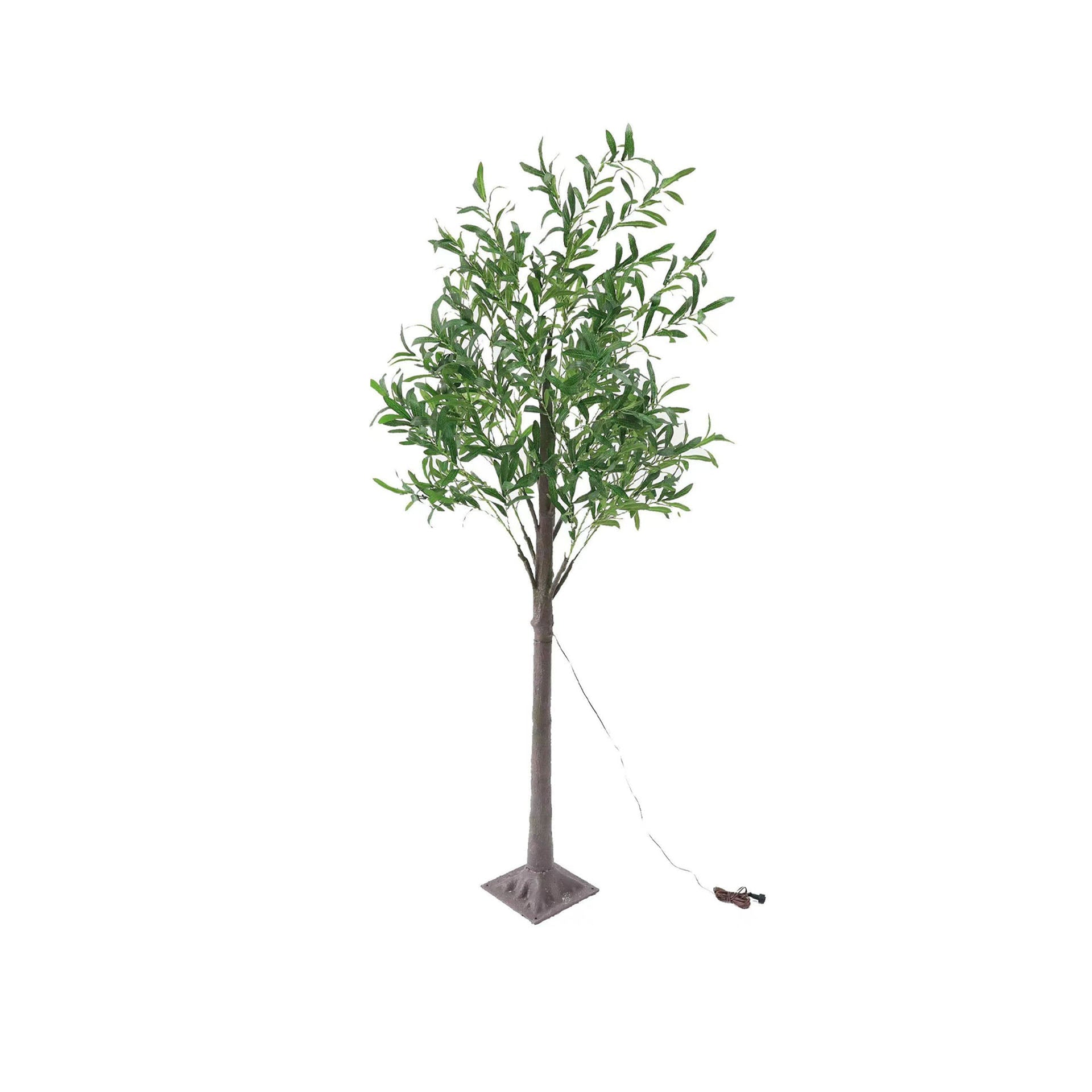 Modern Creative Olive Leaf LED Simulation Plants Table Lamp