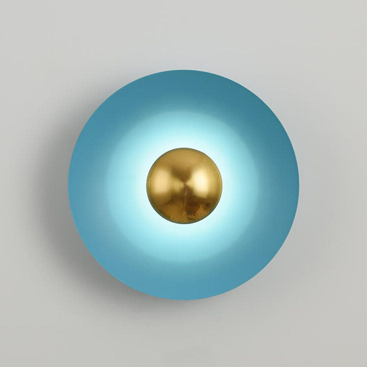 Nordic Creative Multicolor Round Disc LED Wall Sconce