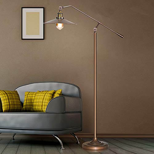Industrial Bronze Floor Lamp