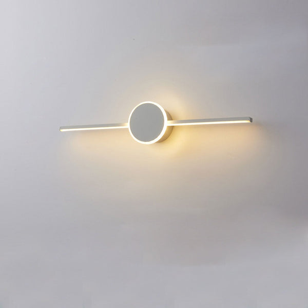 Nordic Minimalist Long Disc LED Bathroom Vanity Wall Sconce
