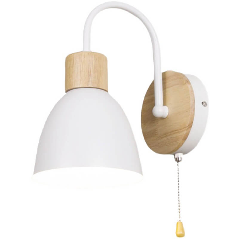 Nordic Macaron 1-Light Zipper Switch Wall Sconce