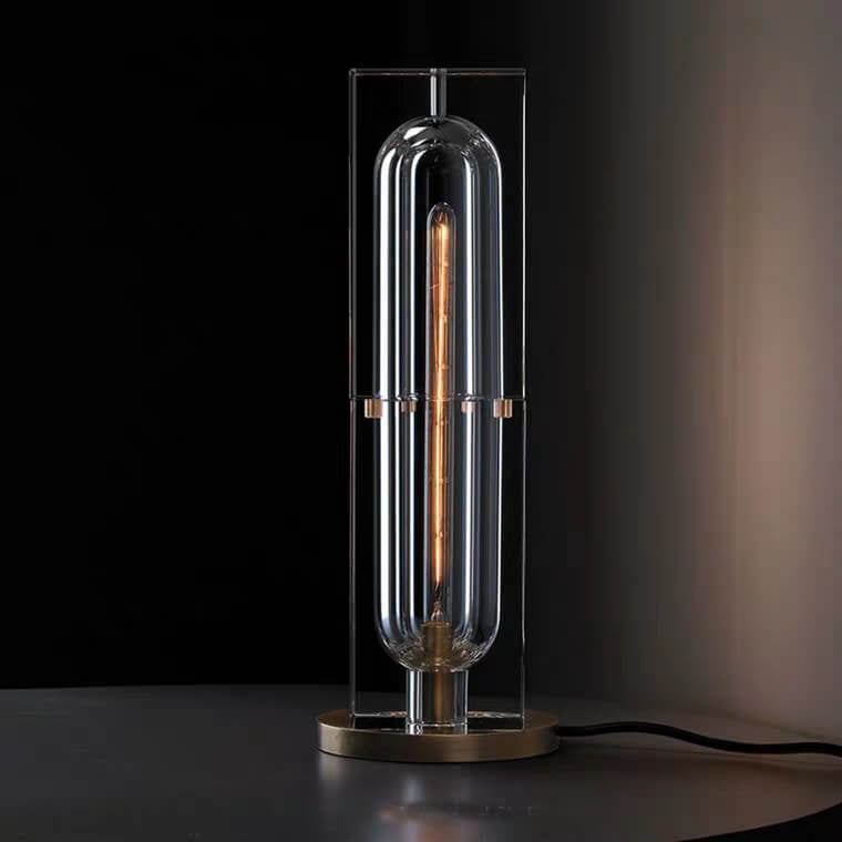 Modern Crystal-Geometric 1-Light Table Lamp