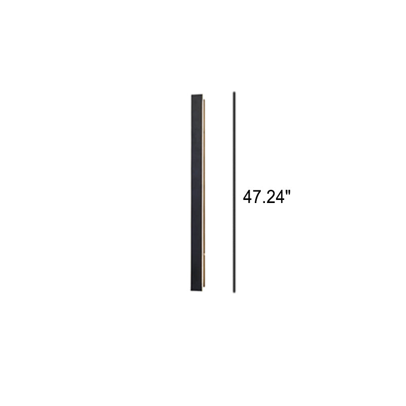 Retro Outdoor Rectangular Strip Waterproof LED Wall Light