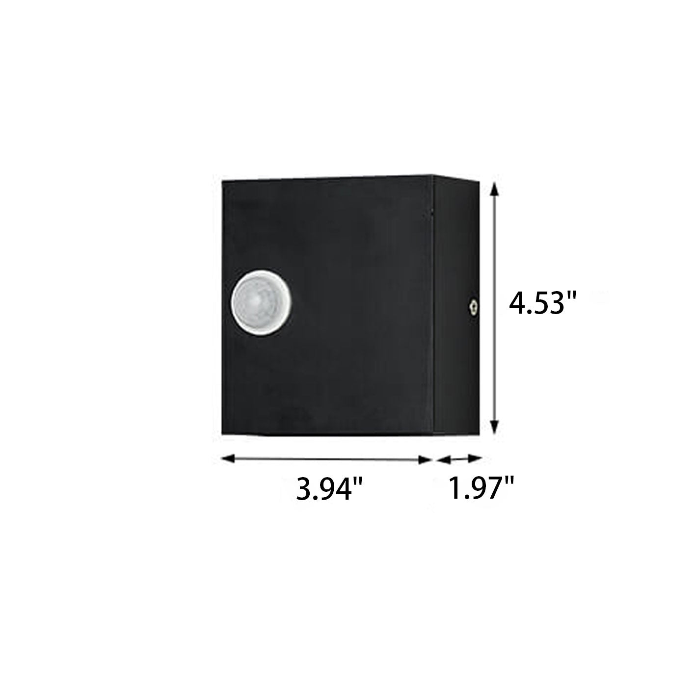 Modern Simple Square LED Body Sensor Wall Sconce