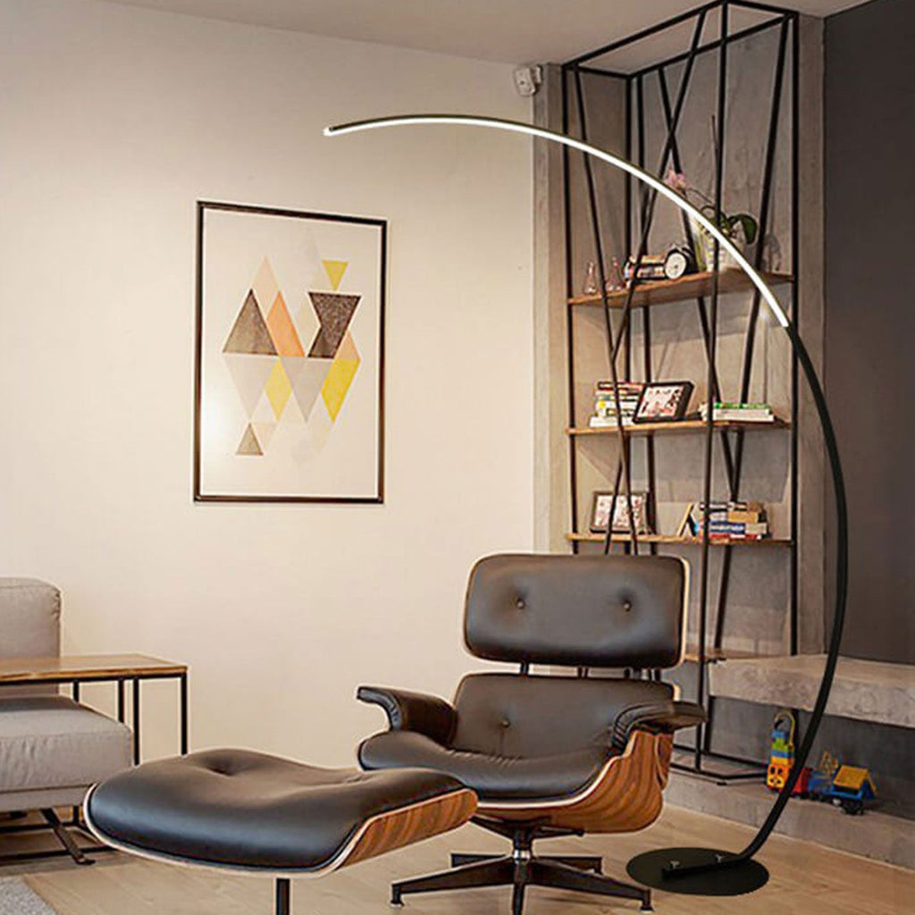 Sleek Modern White Floor Lamp