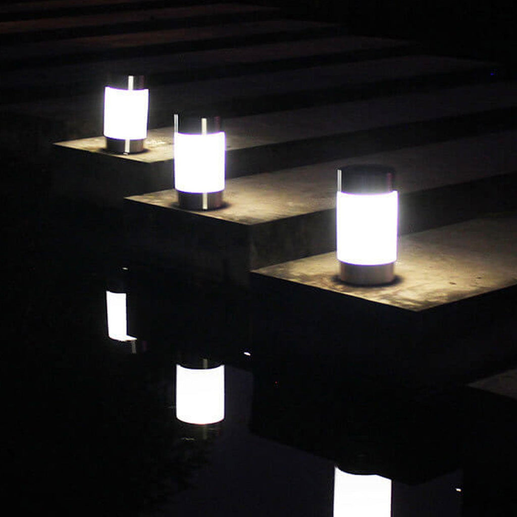 Modern White Outdoor Stake Light