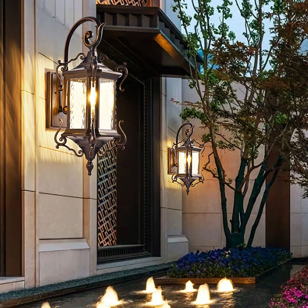 European Palace Outdoor Waterproof 1-Light Wall Sconce