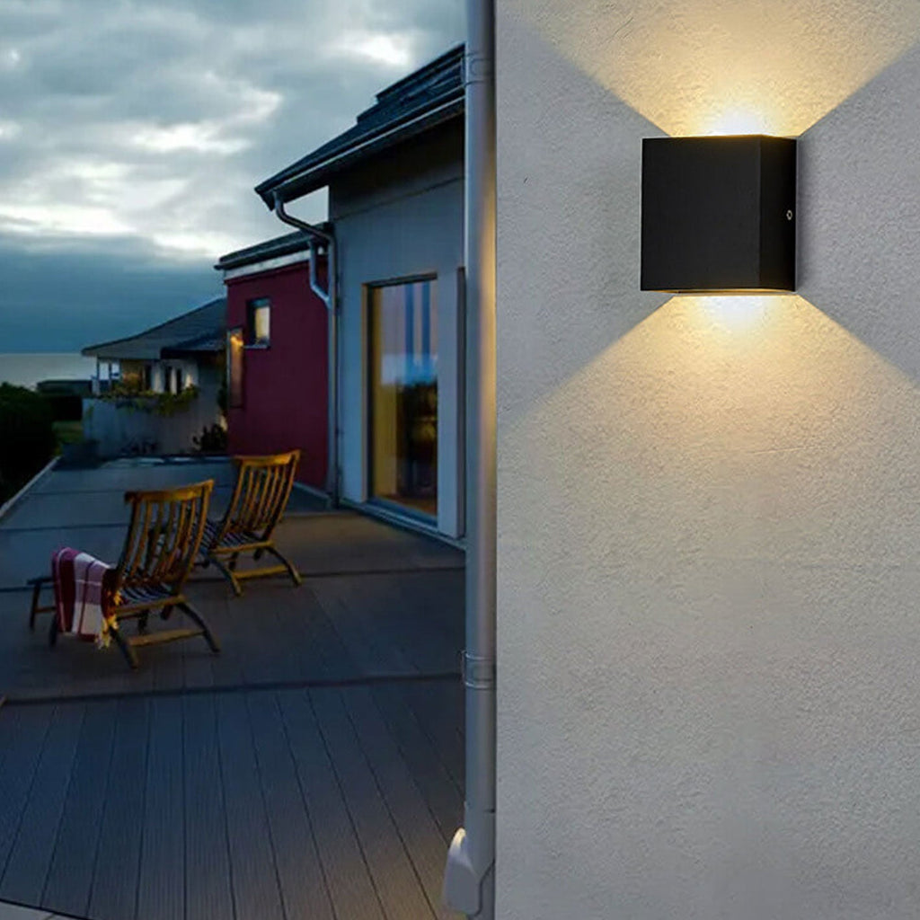 Modern Simple Square LED Body Sensor Wall Sconce