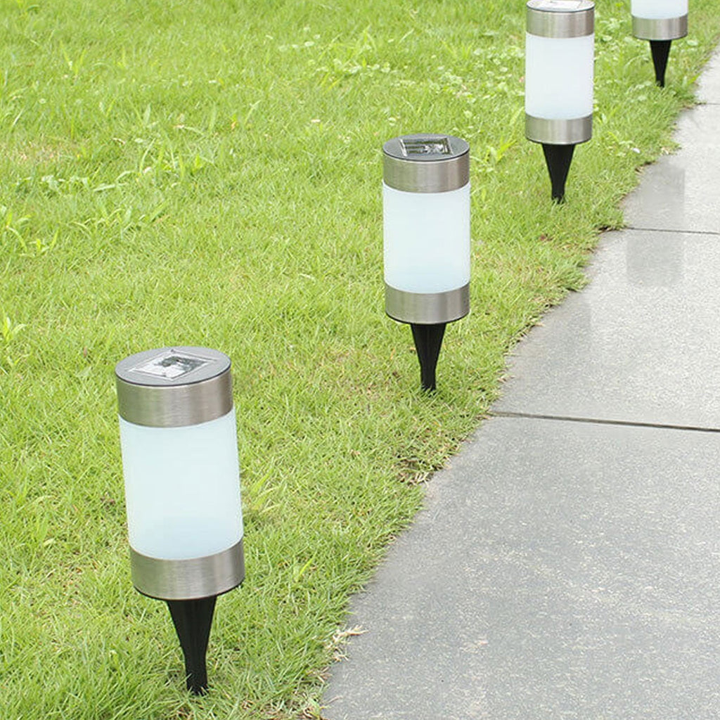 Modern White Outdoor Stake Light