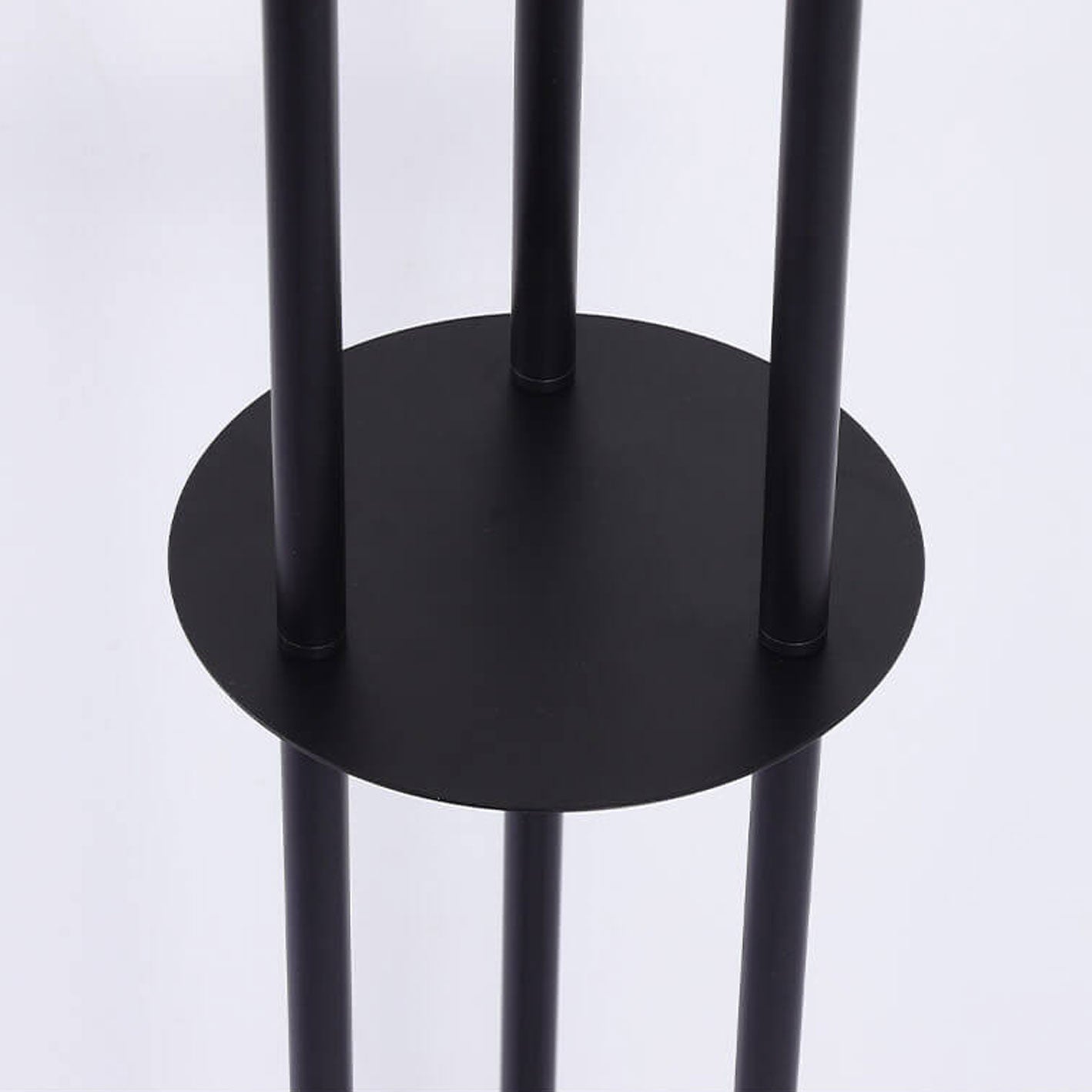 Contemporary Black 3-Light Floor Lamp