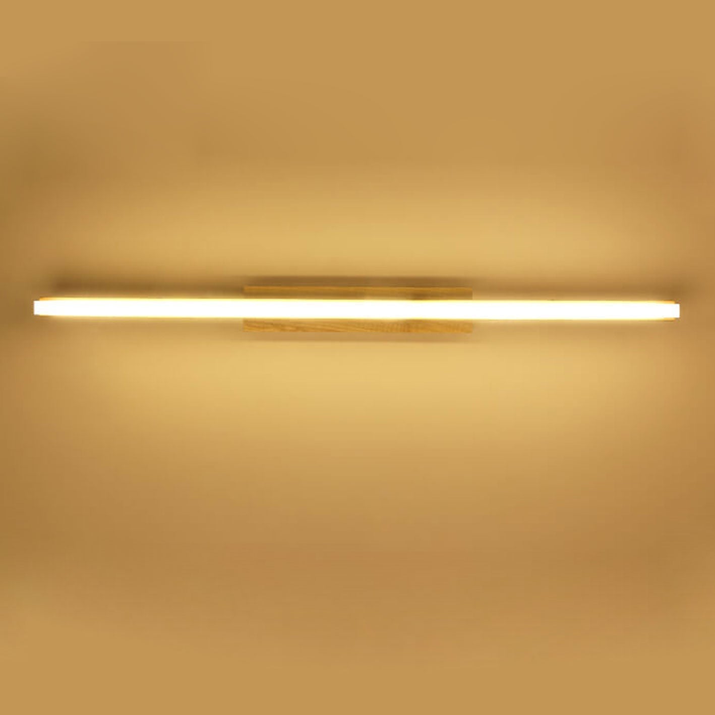 Nordic Minimalist Log Strip Vanity Light LED Wall Sconce