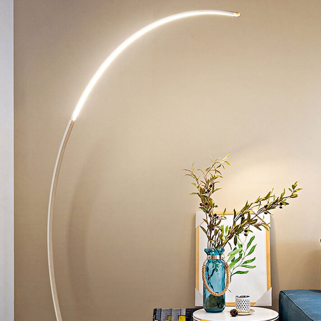 Sleek Modern White Floor Lamp