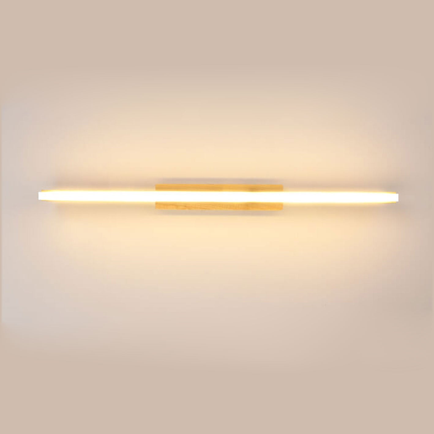 Nordic Minimalist Log Strip Vanity Light LED Wall Sconce