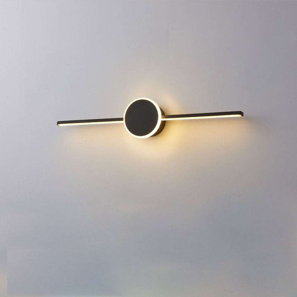 Nordic Minimalist Long Disc LED Bathroom Vanity Wall Sconce