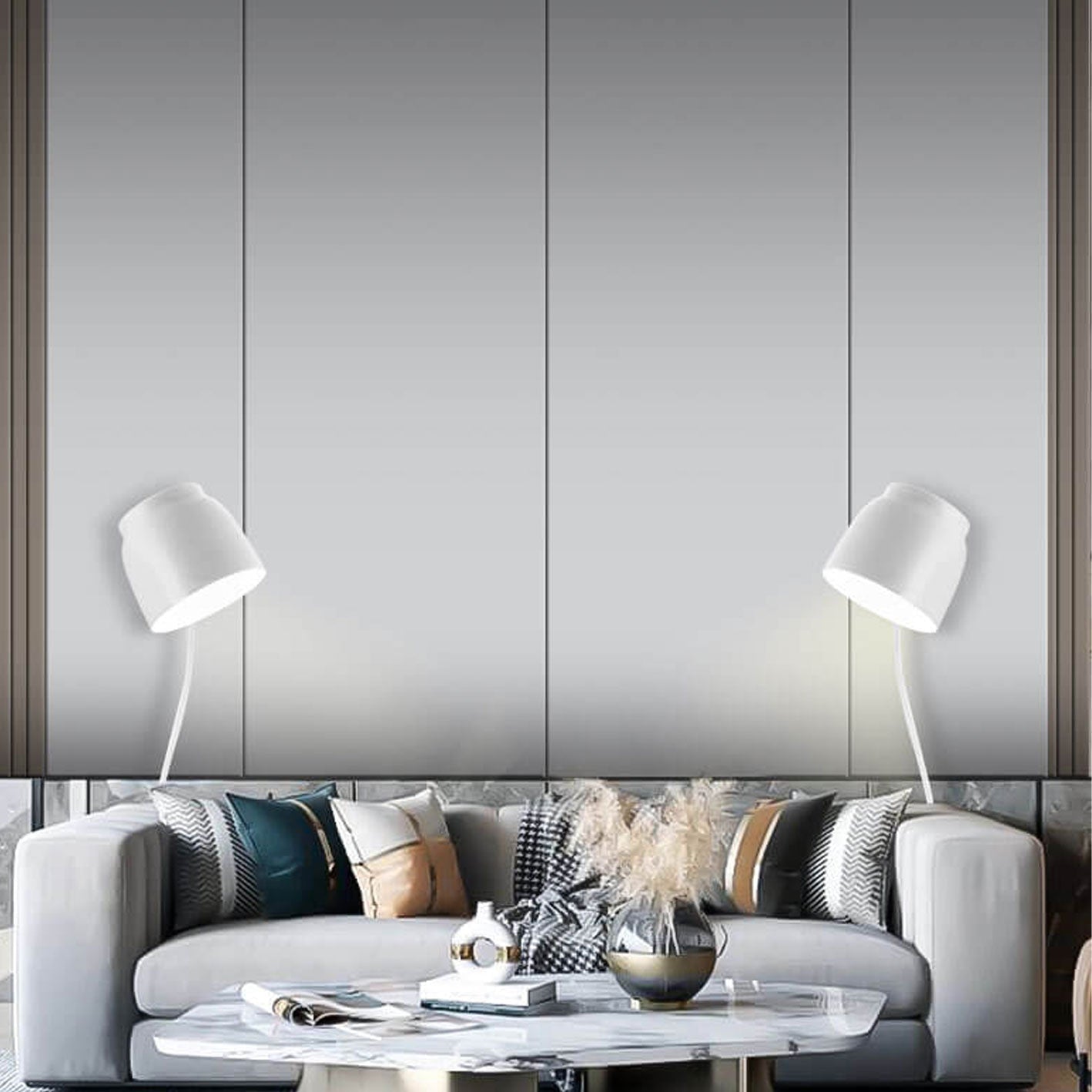 Nordic Minimalist Column Barrel Rotatable Wall Sconce
