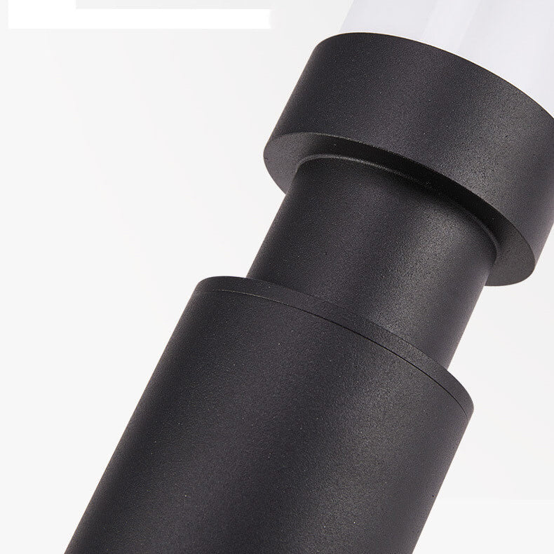 Chic Modern Black Outdoor Stake Light