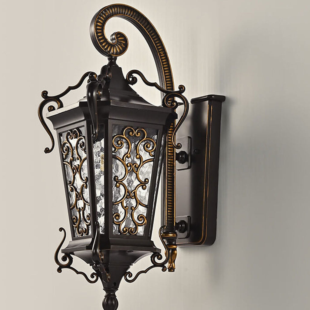 European Palace Outdoor Waterproof 1-Light Wall Sconce