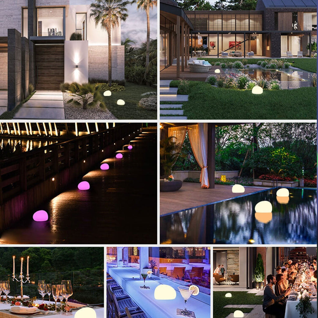Modern White Outdoor Stake Light