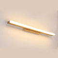 Nordic Minimalist Log Strip Vanity Light LED Wall Sconce