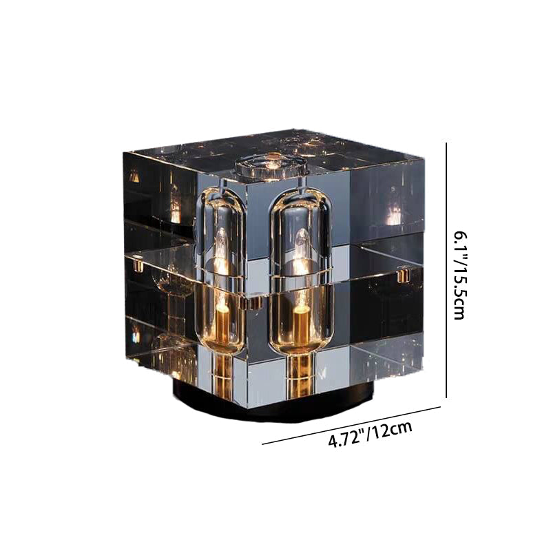 Modern Crystal-Geometric 1-Light Table Lamp
