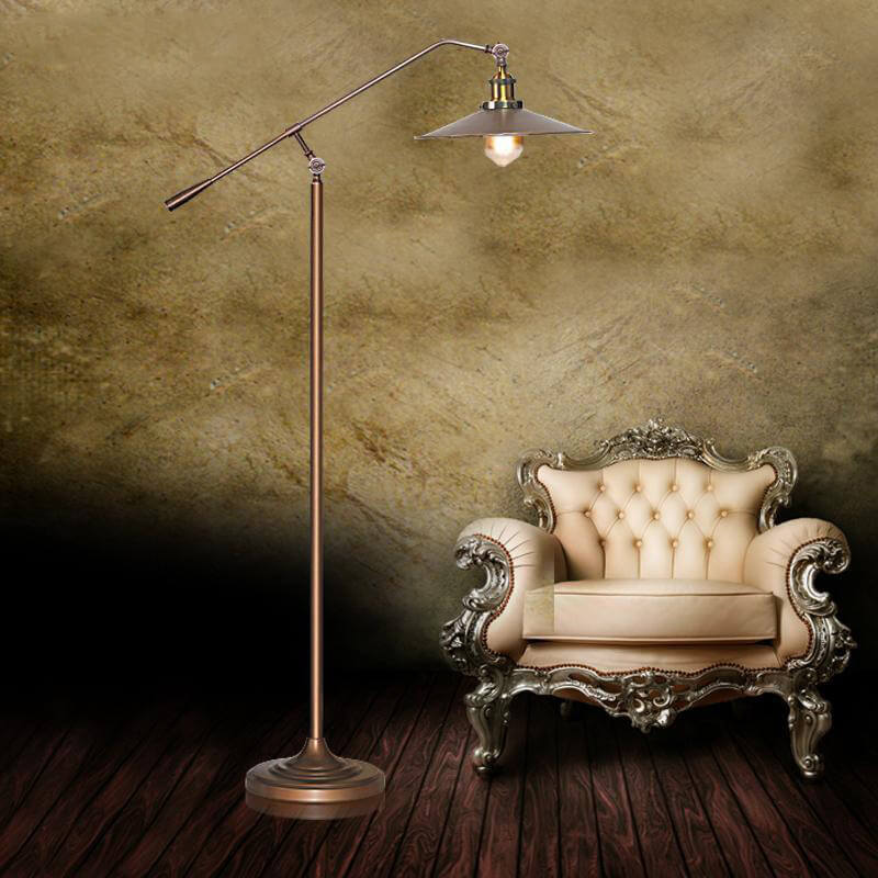 Industrial Bronze Floor Lamp