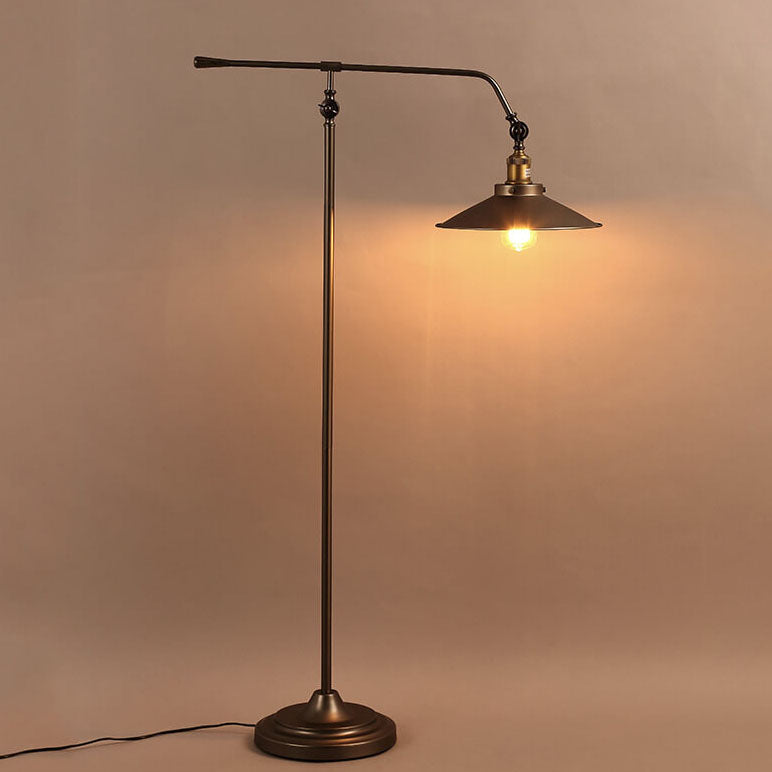 Industrial Bronze Floor Lamp