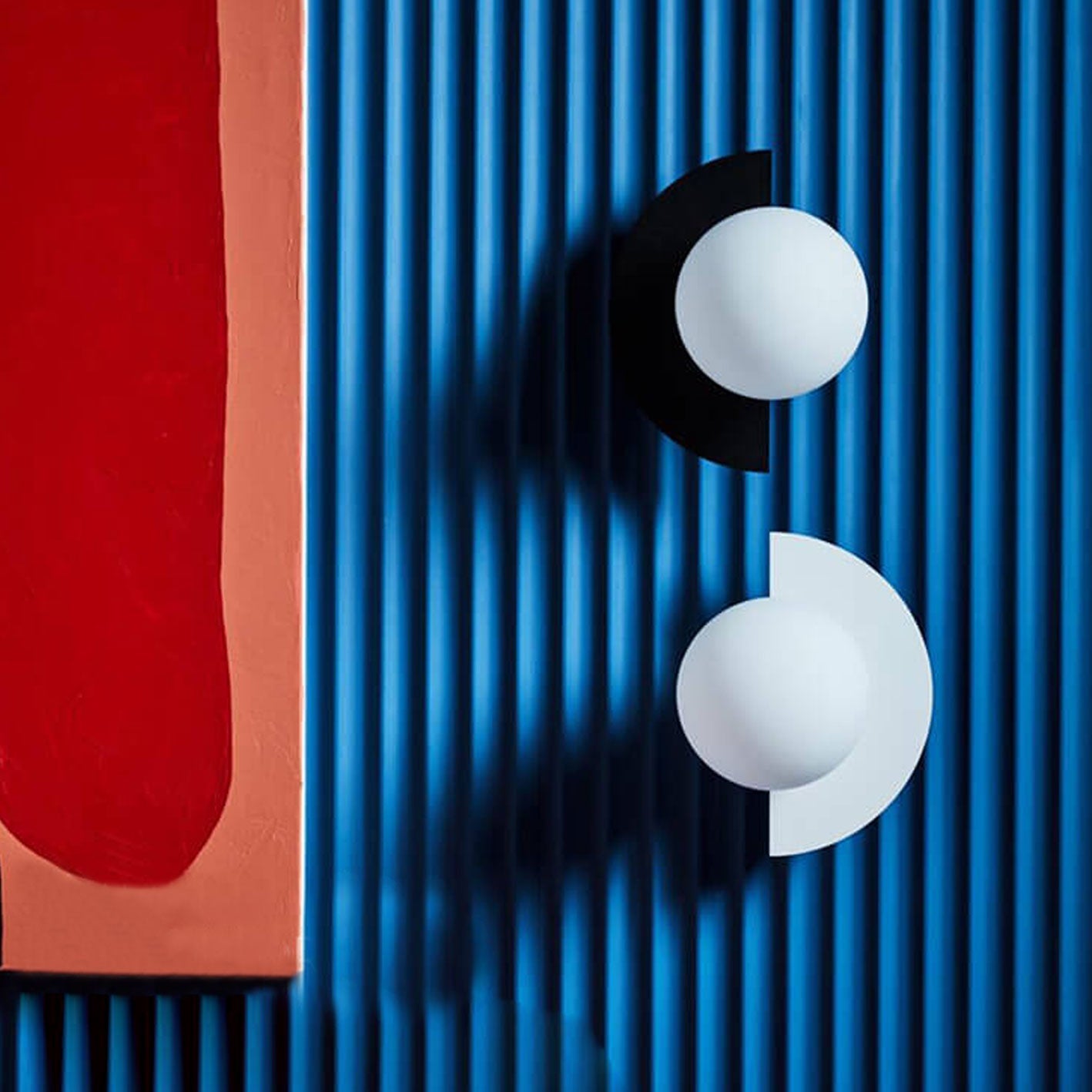 Modern Minimalist Colorful Spherical Glass Wall Sconce