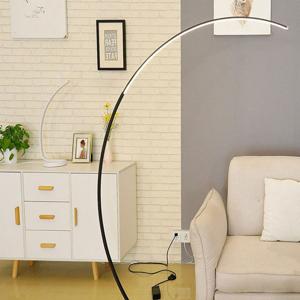 Sleek Modern White Floor Lamp