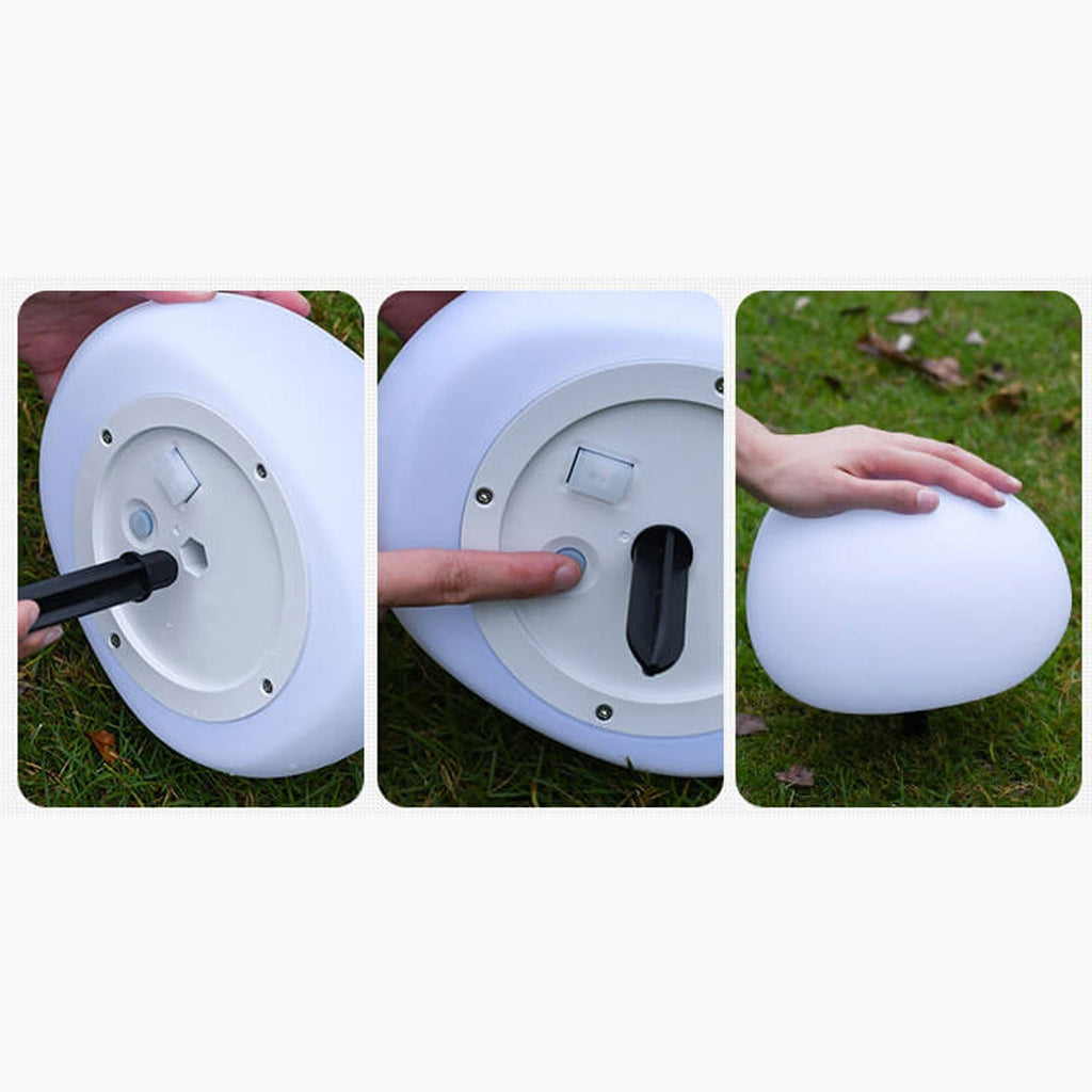 Modern White Outdoor Stake Light