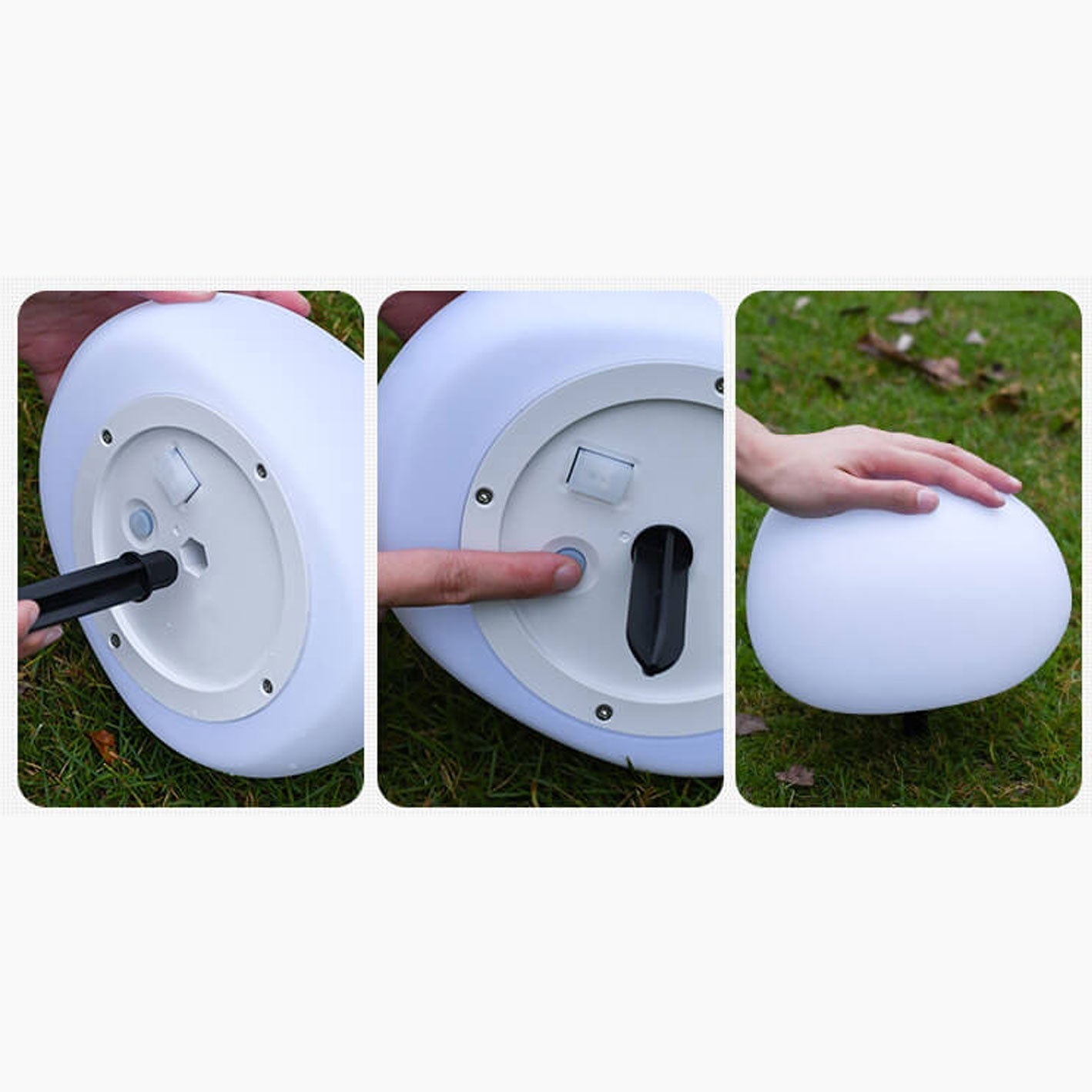 Modern White Outdoor Stake Light